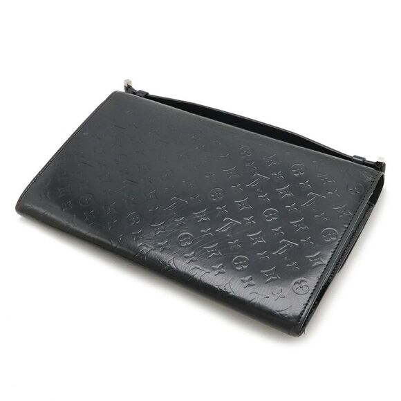 Louis Vuitton Anouchka MM Clutch Bag Black - Picture 2 of 6